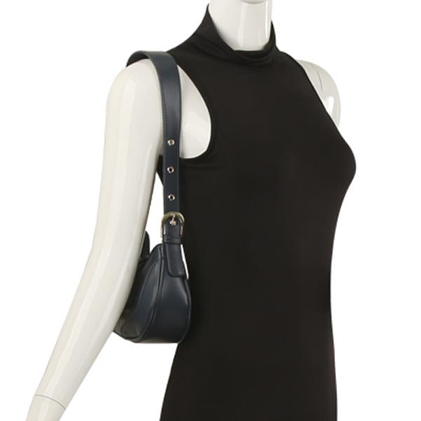 SMOOTH BUCKLE DESIGN SHOULDER BAG