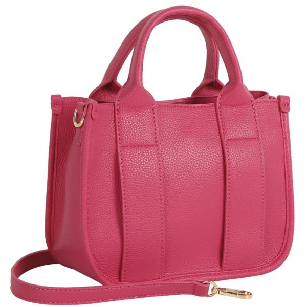 SMOOTH TEXTURED HANDLE BAG