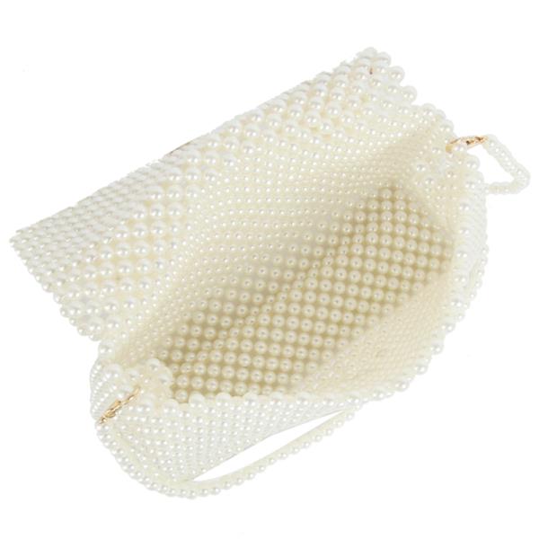 PEARL DESIGN HANDLE CROSSBODY BAG
