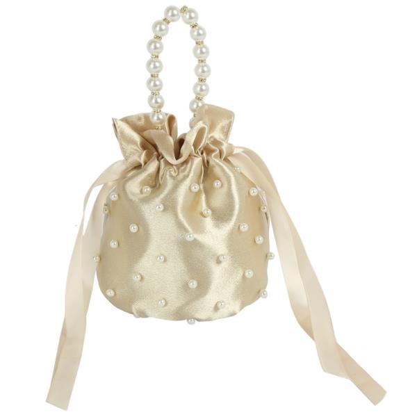 PEARL STUDDED HANDLE BAG