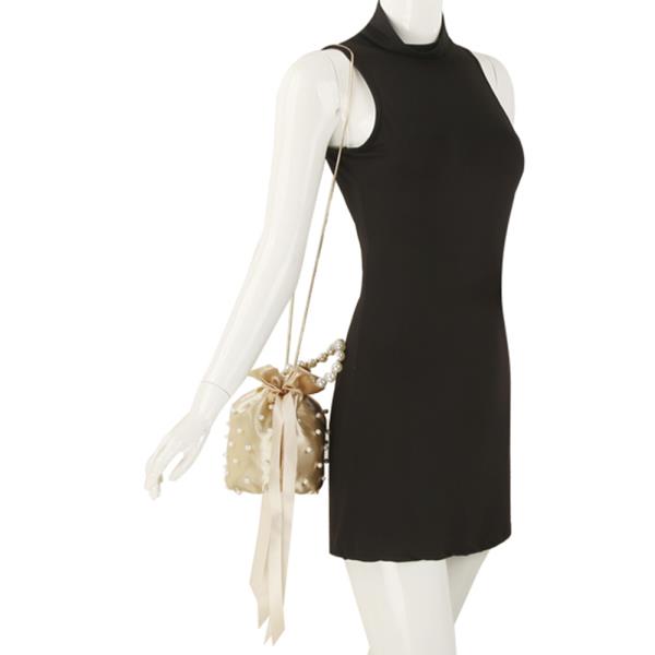 PEARL STUDDED HANDLE BAG