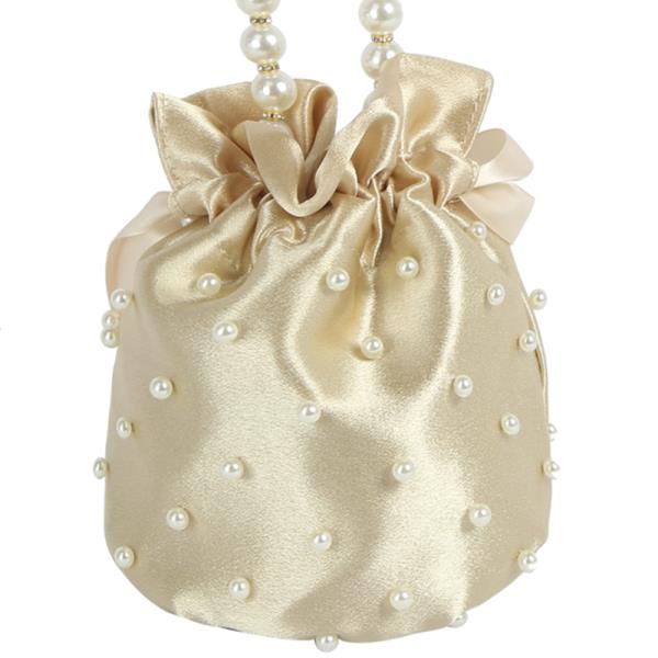 PEARL STUDDED HANDLE BAG