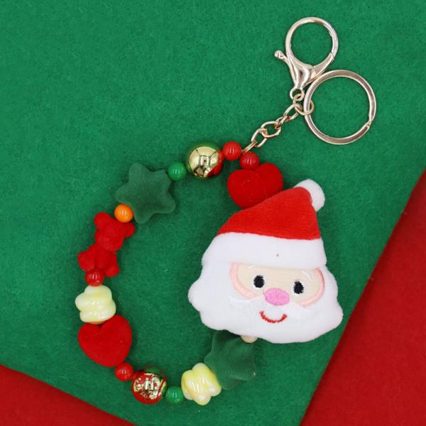 CHRISTMAS SANTA HAT CHARM BAG CHARM KEYCHAIN