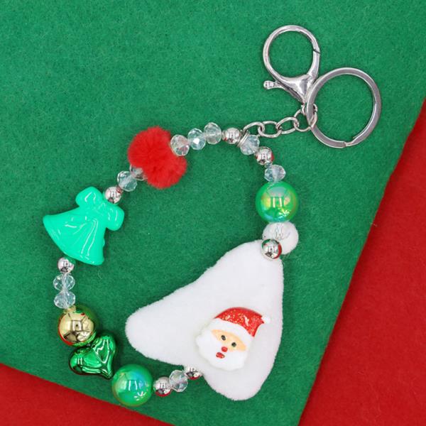 CHRISTMAS SANTA CHARM BAG CHARM KEYCHAIN