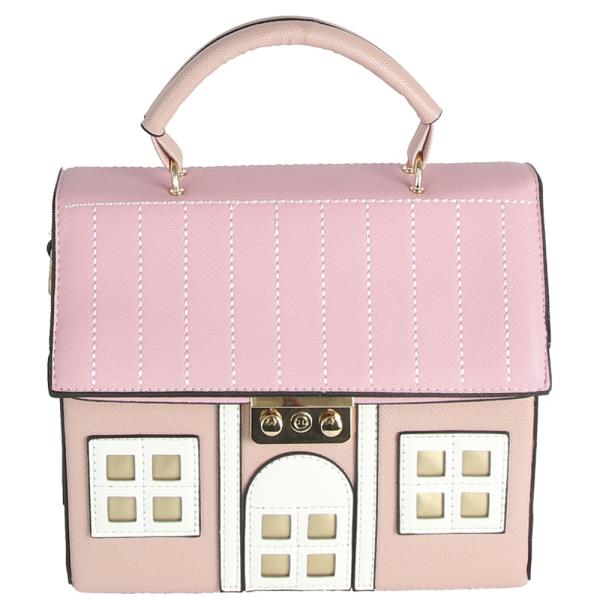 HOUSE DESIGN HANDLE SATCHEL BAG