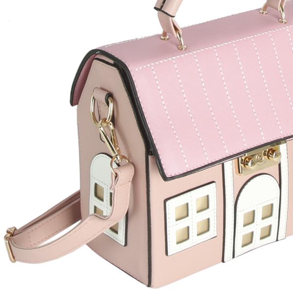 HOUSE DESIGN HANDLE SATCHEL BAG