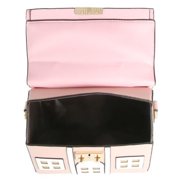 HOUSE DESIGN HANDLE SATCHEL BAG