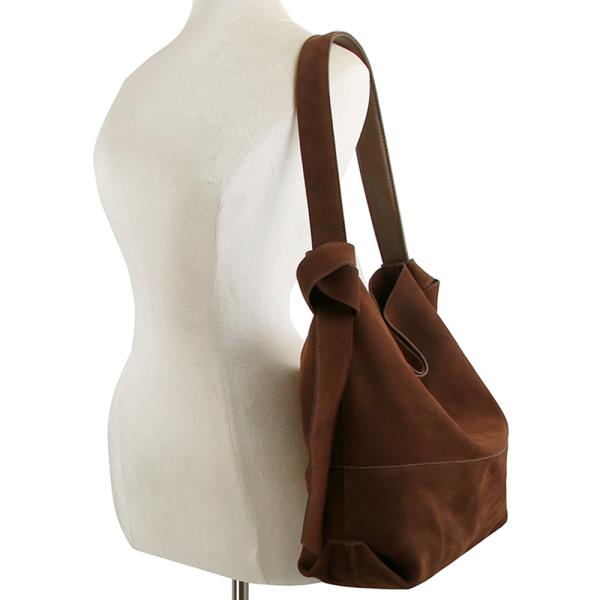 2IN1 PLAIN GENUINE LEATHER SHOULDER HOBO BAG W POUCH SET