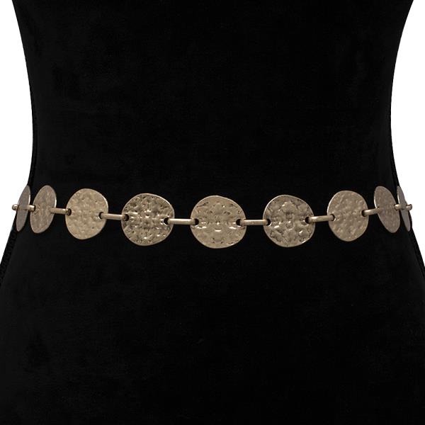 ROUND METAL LINK HOOK BELT