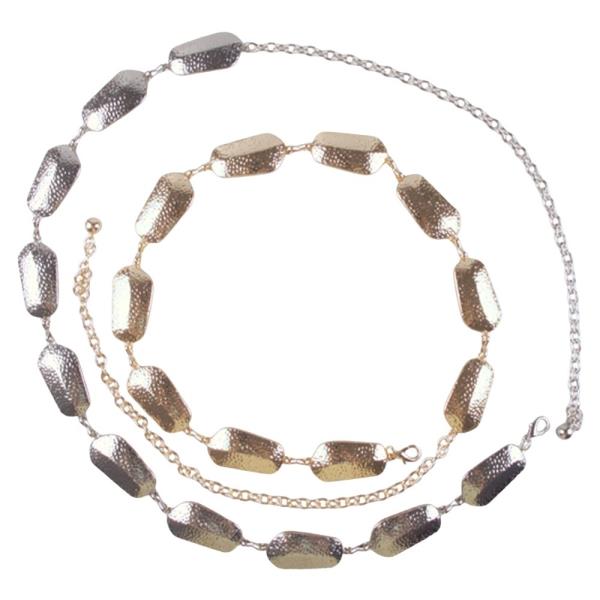 SHAPED METAL LINK HOOK BELT