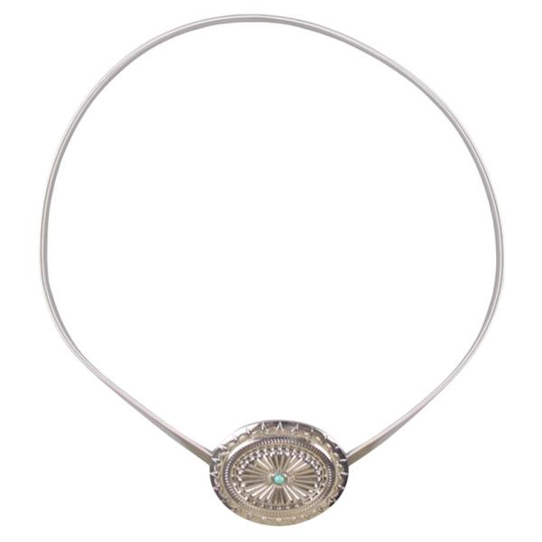 WESTERN ENGRAVED METAL CONCHO THIN BELT