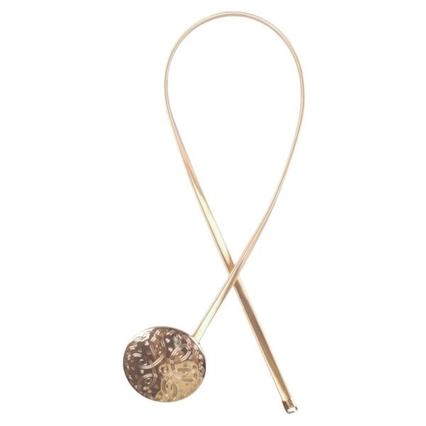 WESTERN ENGRAVED METAL CONCHO THIN BELT