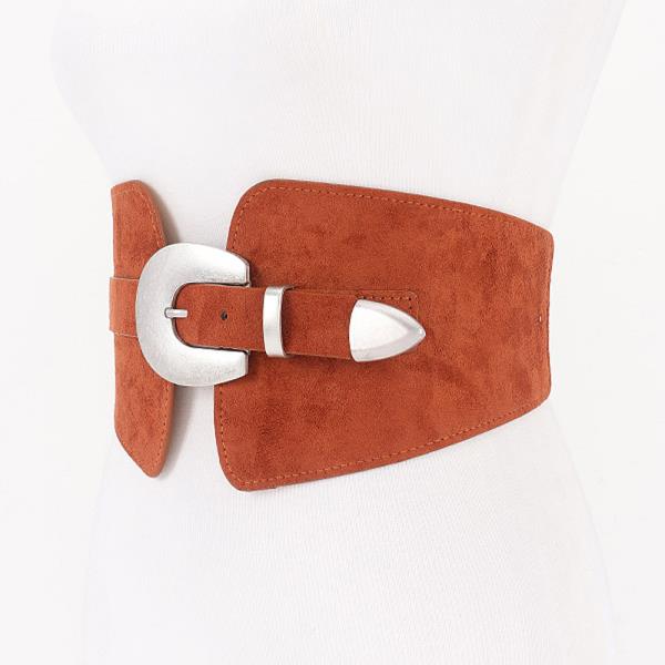 SUEDE BUCKLE WAIST BELT