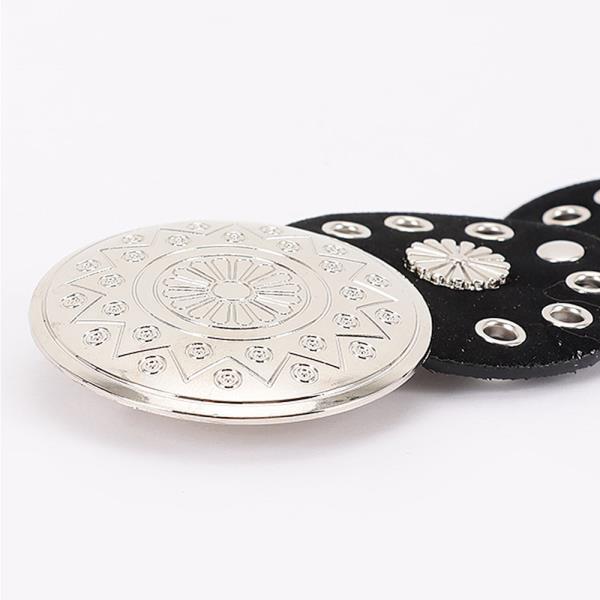 FAUX LEATHER DISC BELT