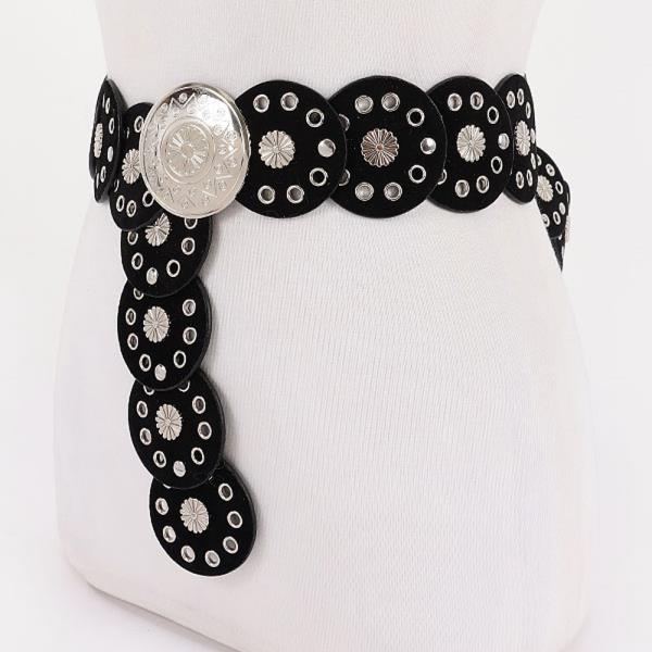 FAUX LEATHER DISC BELT