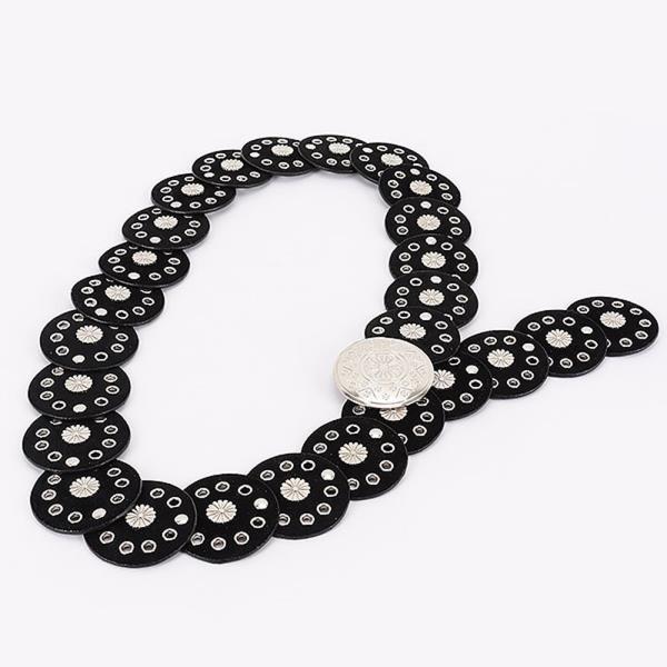 FAUX LEATHER DISC BELT