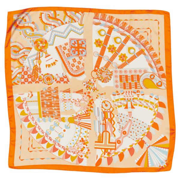 MULTI PRINTED SILKY SQUARE BANDANA NECK SCARF
