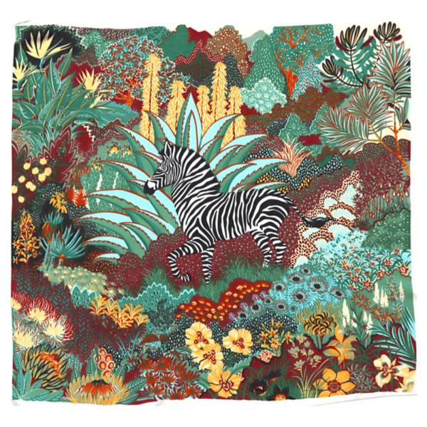 MULTI PRINTED SILKY SQUARE BANDANA NECK SCARF