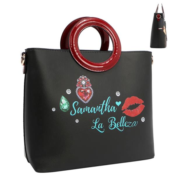 NICOLE LEE SAMANTHA LA BELLEZA CIRCLE HANDLE BAG