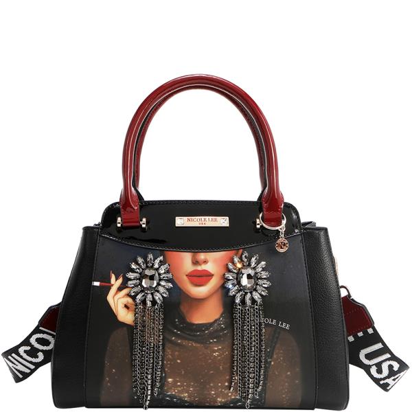 NICOLE LEE SAMANTHA LA BELLEZA SATCHEL BAG