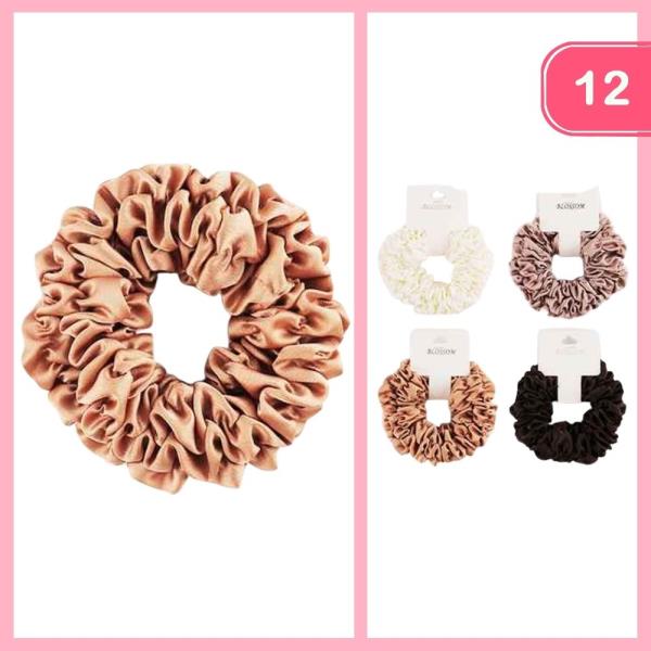 HAIR SCRUNCHIES (12 UNITS)
