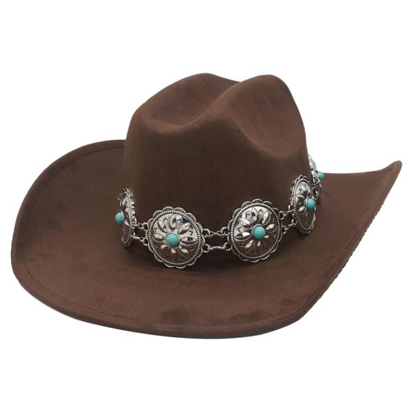 SOUTHWESTERN CIRCLE CONCHO COWBOY HAT