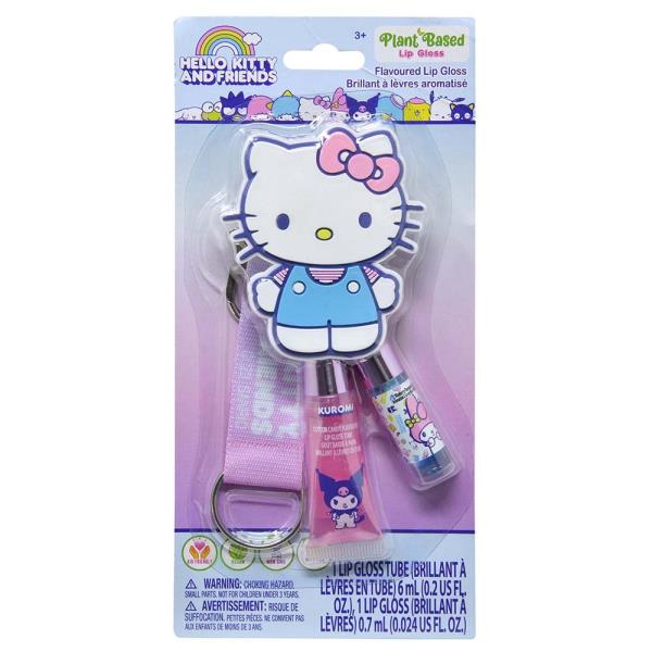 HELLO KITTY AND FRIENDS CHARACTER LIP BALM AND LANYARD SET