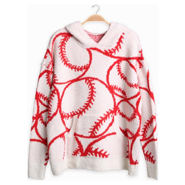 BASEBALL HOODED SWEATER W/ POCKET