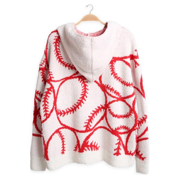 BASEBALL HOODED SWEATER W/ POCKET