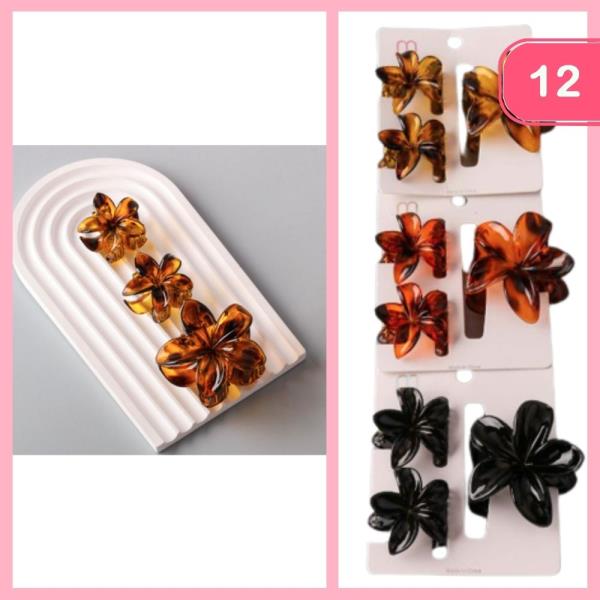 MIXED SIZE PLUMERIA CLAW CLIPS (12 UNITS)