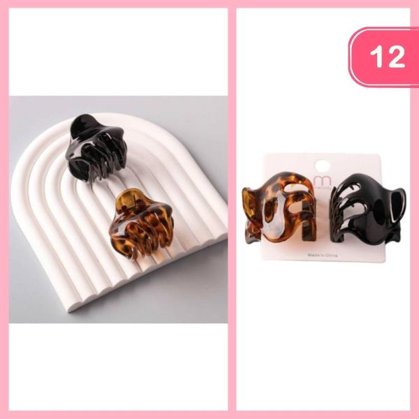 DUAL ROUNDED FORK CLAW CLIPS (12 UNITS)