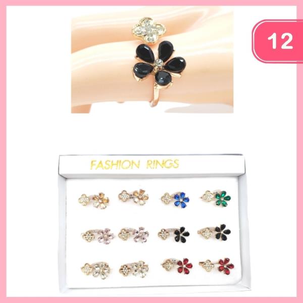 FLOWER OPEN RING (12 UNITS)