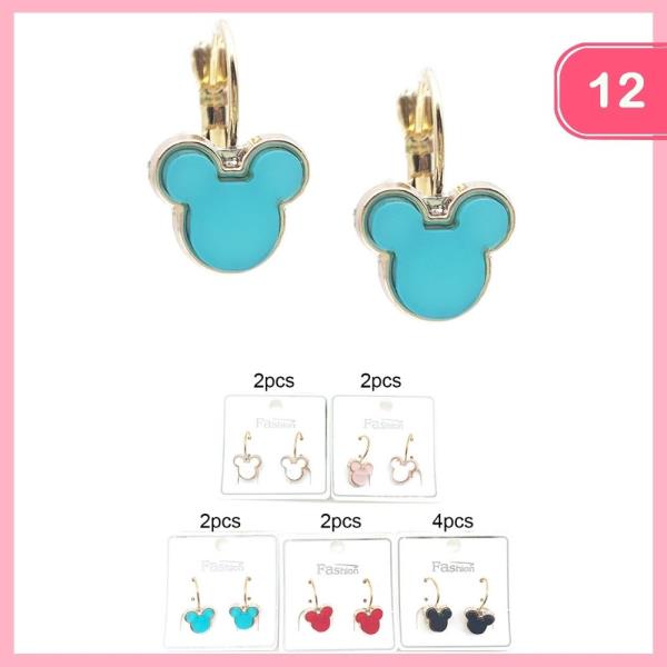 CUTE HUGGIE DANGLE EARRINGS (12 UNITS)