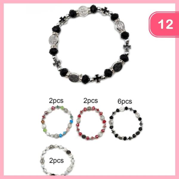 CROSS BRACELET (12 UNITS)