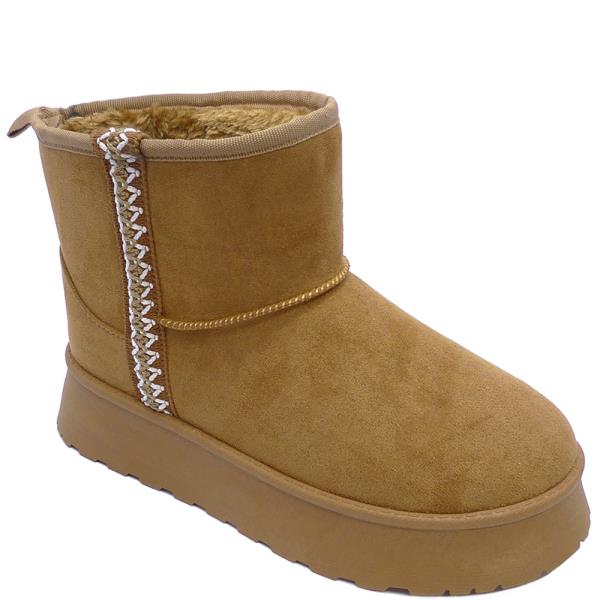 PLATFORM ANKLE FUR WINTER BOOTS 12 PAIRS
