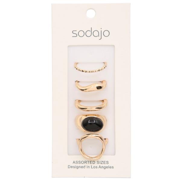 SODAJO ASSORTED RING SET