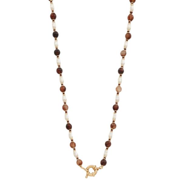 BALL BEADED STATION NECKLACE