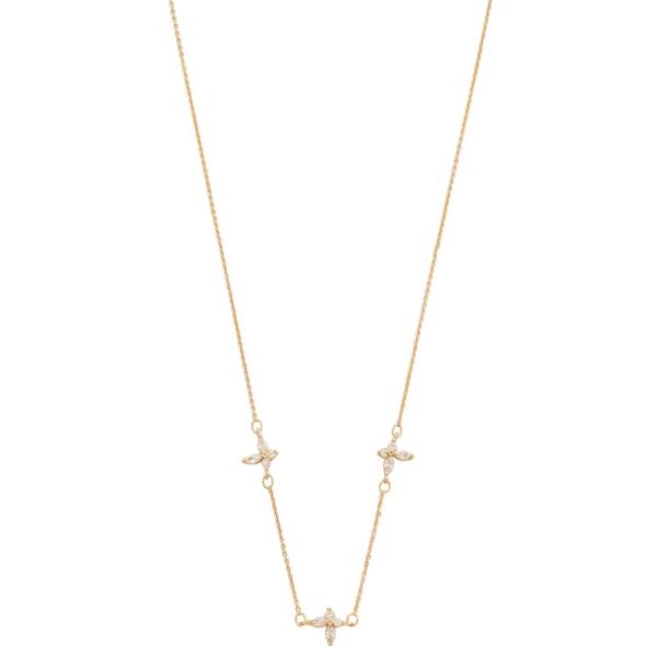 SODAJO CRYSTAL STATION GOLD DIPPED NECKLACE