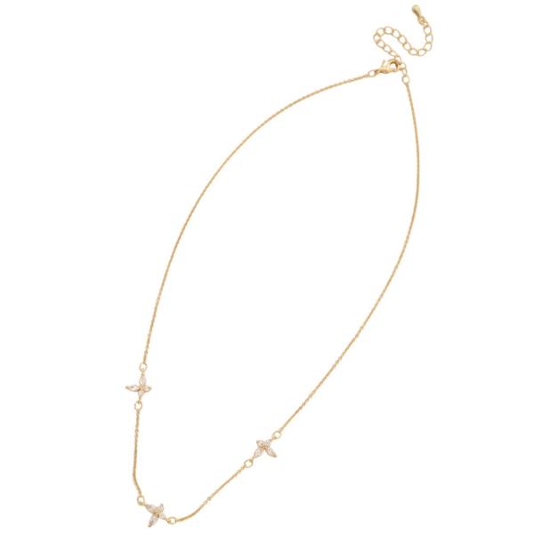 SODAJO CRYSTAL STATION GOLD DIPPED NECKLACE