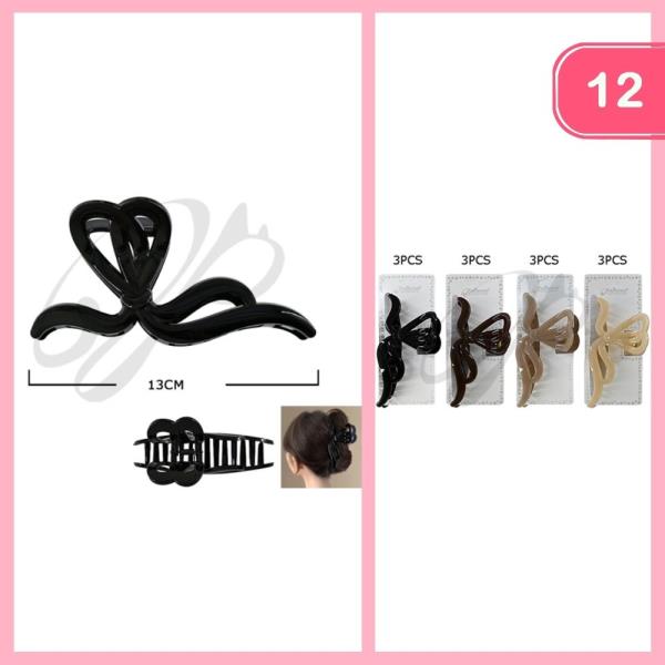 HAIR CLAW CLIP (12 UNITS)