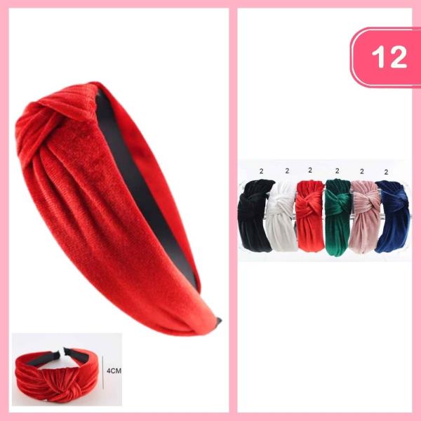CHUNKY KNOTTED HEADBAND (12 UNITS)