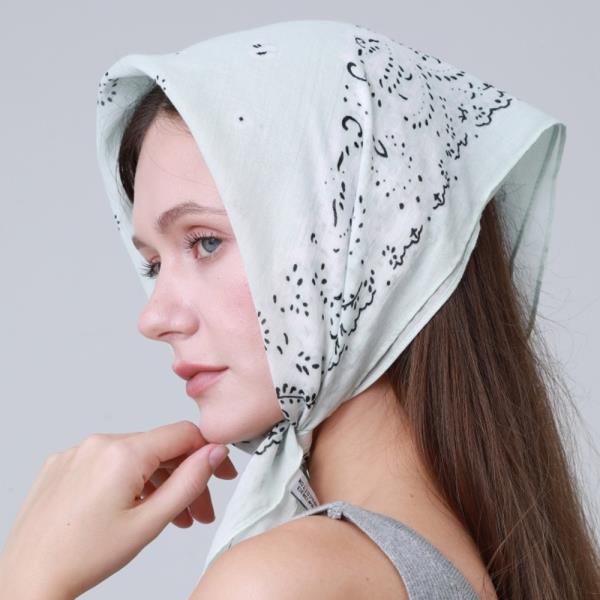 SOFT COTTON PRINTED BANDANAS MULTI STYLE ACCESSORY WEAR AS HEADBAND SCARF OR WRAP