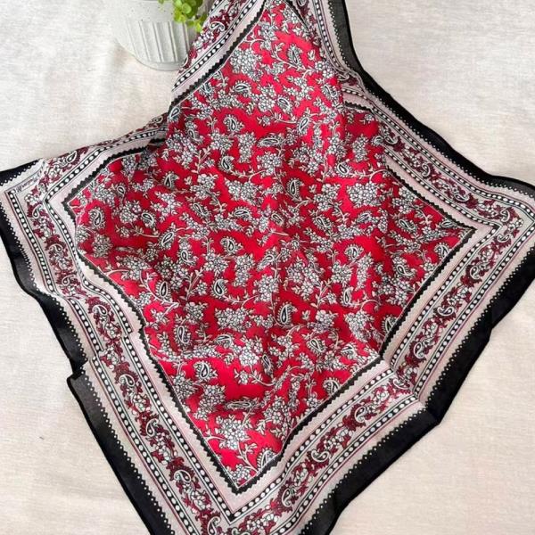 PRINTED BANDANAS FOR WOMEN VERSATILE HEADSCARF NECK WRAP MULTIPLE STYLES