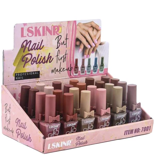 LSKINR BUT FIRST MAKEUP NAIL POLISH (24 UNITS)