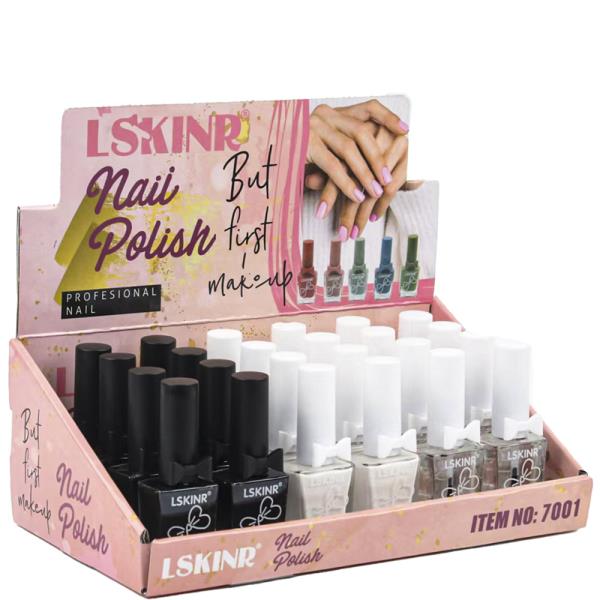 LSKINR BUT FIRST MAKEUP NAIL POLISH (24 UNITS)