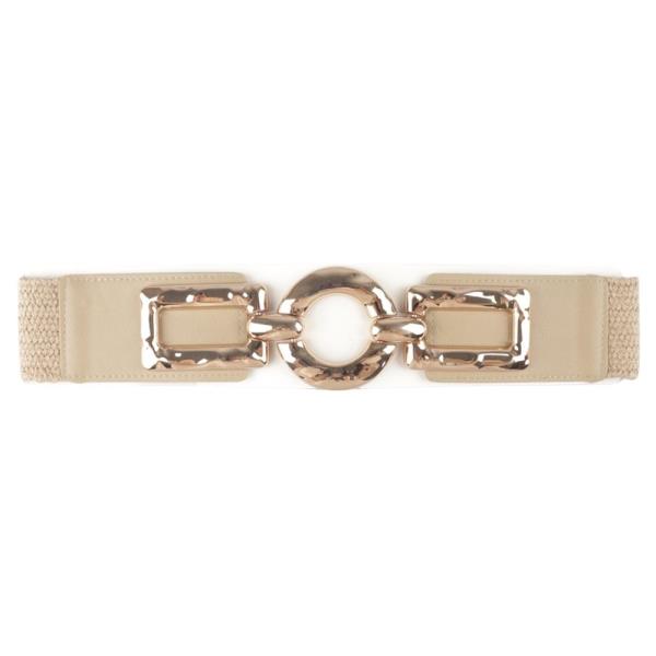METAL ROUND BUCKLE ELASTIC BELT