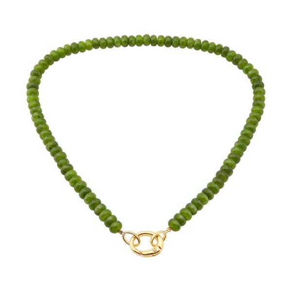 COLOR BEADED TOGGLE CLASP NECKLACE