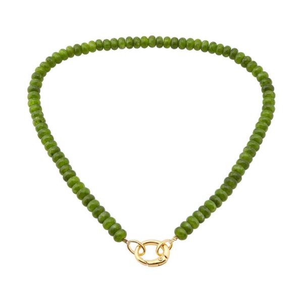 COLOR BEADED TOGGLE CLASP NECKLACE