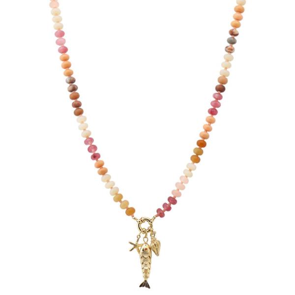 SEA LIFE CHARM BEADED NECKLACE