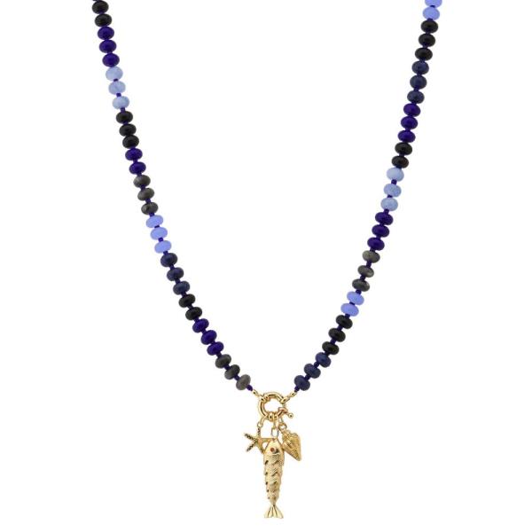 SEA LIFE CHARM BEADED NECKLACE